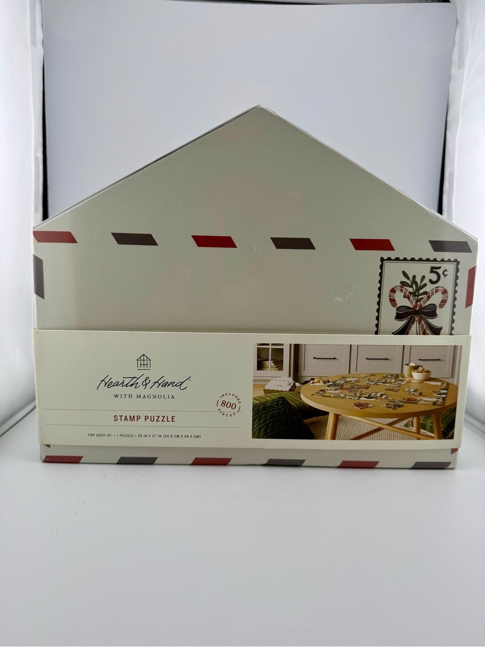 Magnolia Hearth&Hand Holiday Stamp 800 piece Puzzle-new in box Sealed